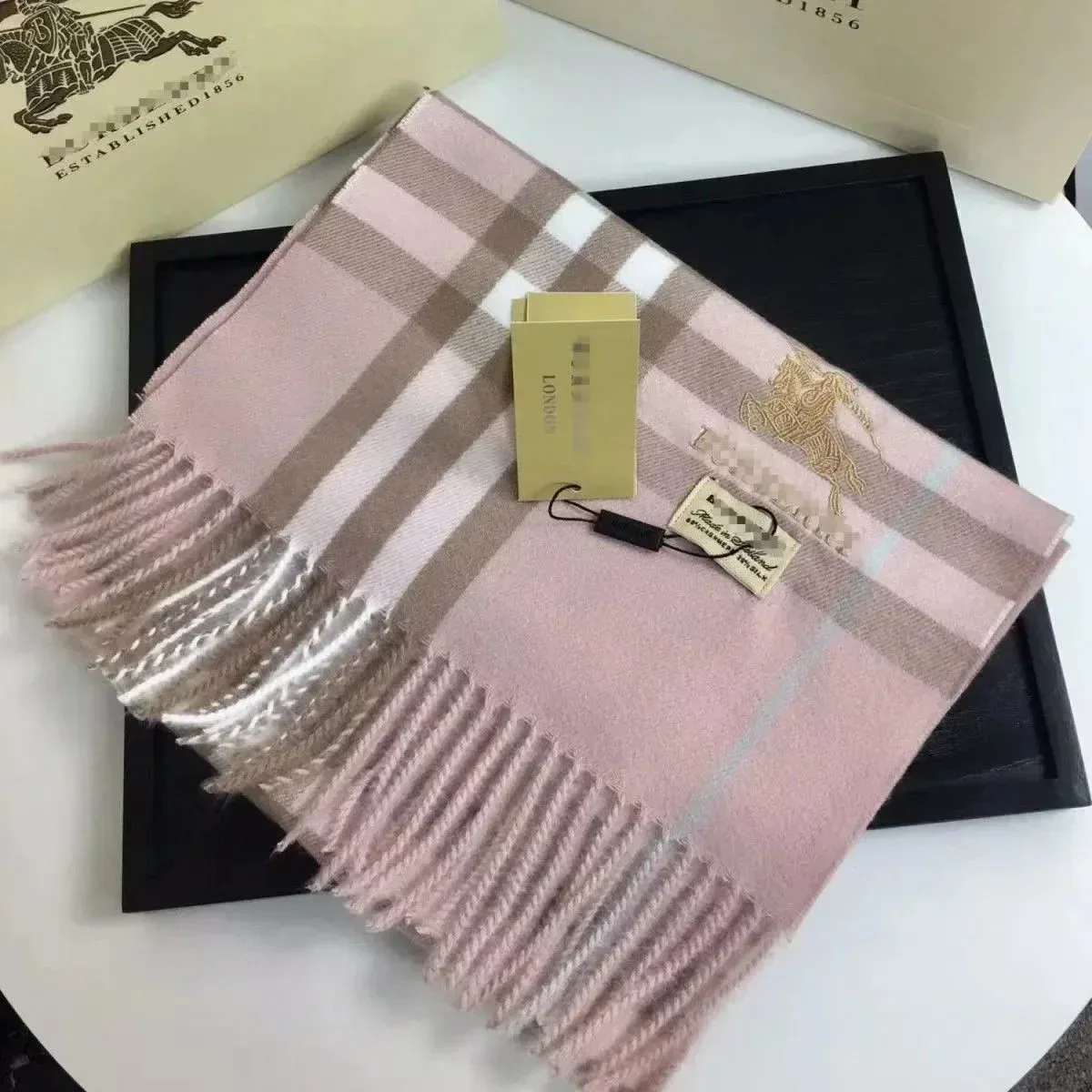 Burberry Classic Check Scarf Pink