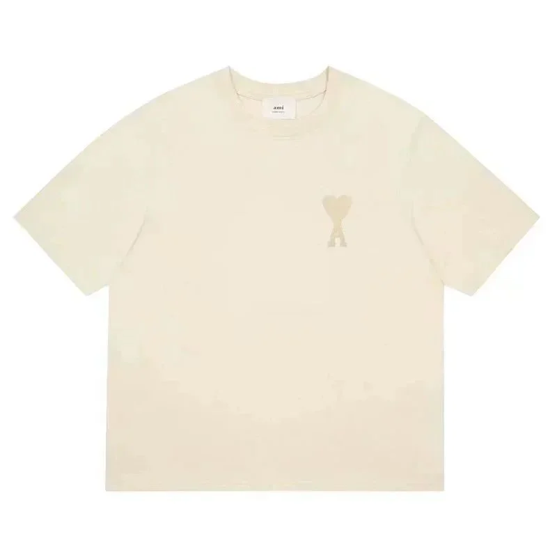 AMI Ami de Coeur Cream T-Shirt
