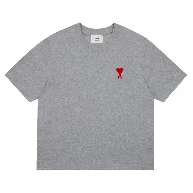 AMI Heart Logo Grey T-Shirt