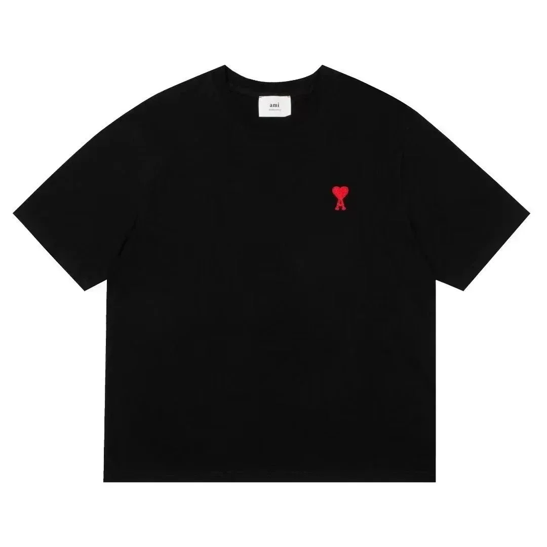 Ami Paris Black AM Heart T-Shirt