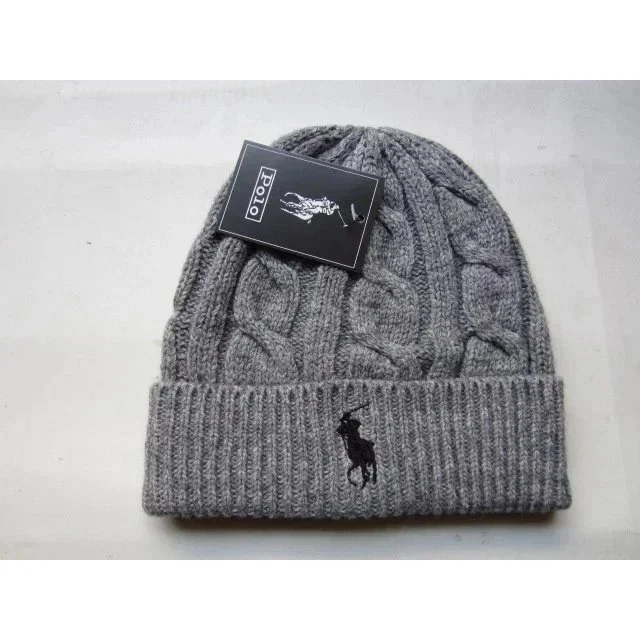 Polo Ralph Lauren Grey Cable Knit Beanie
