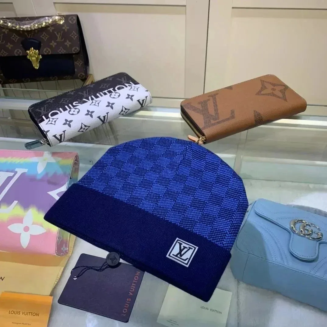 Louis Vuitton Blue Monogram Beanie