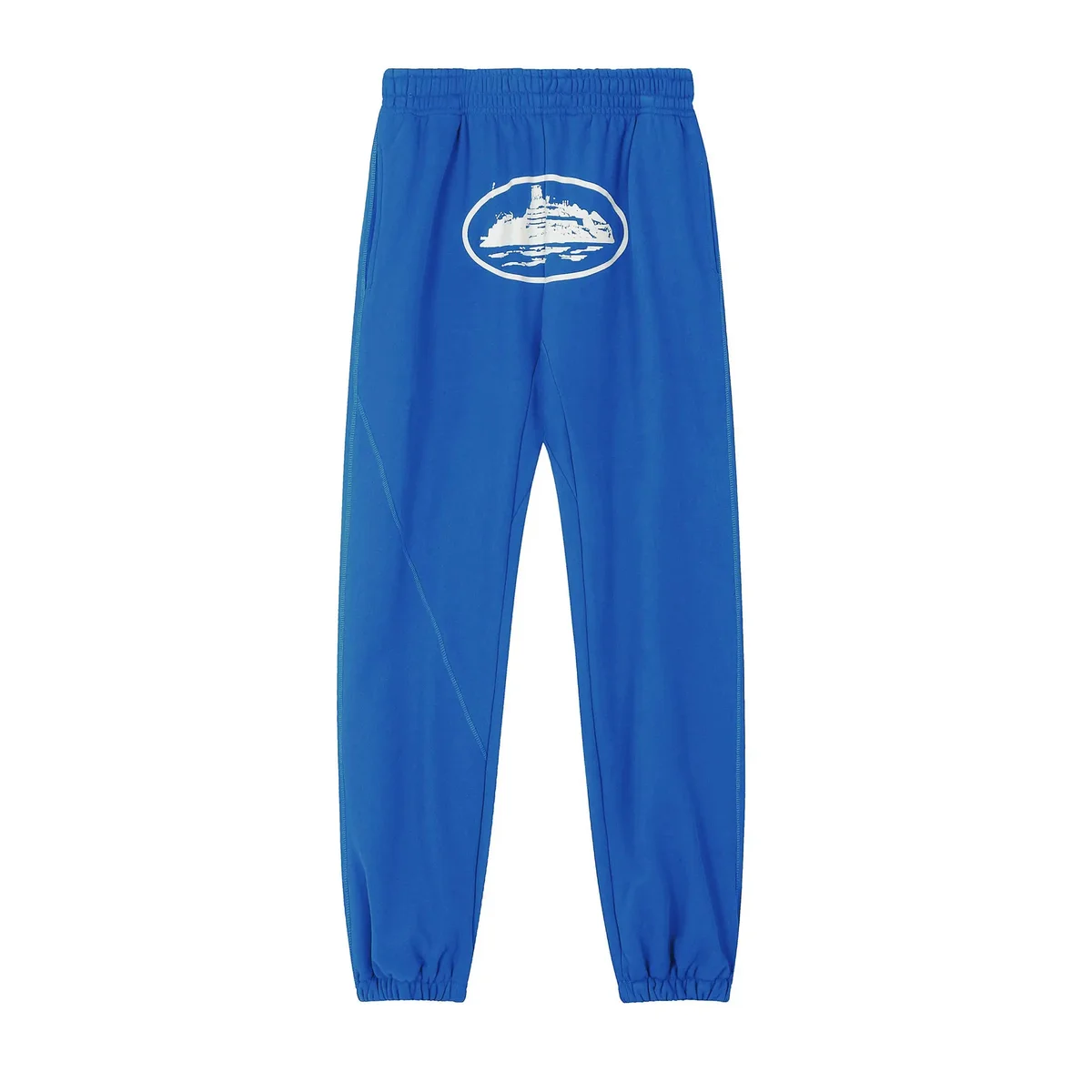 Blue Palace Sweatpants with Island Print