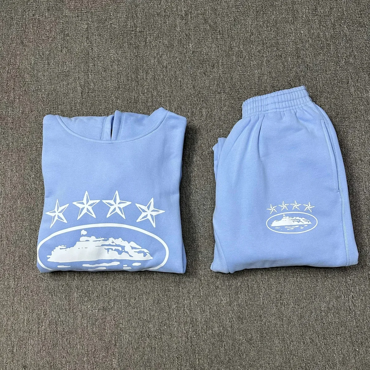Light Blue Star & Yacht Graphic Co-ord Set