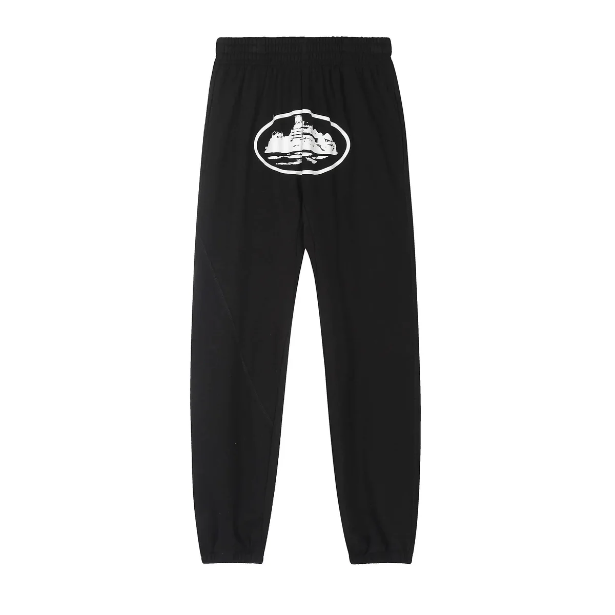 Black 'Mountain' Graphic Sweatpants