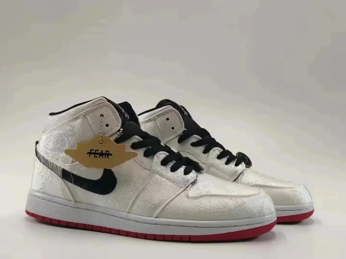 Nike Air Jordan 1 Fear of God White/Black Sneakers