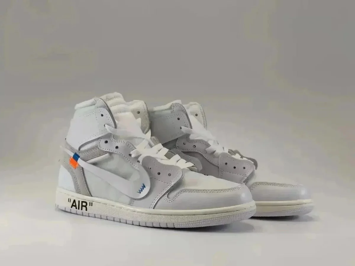 Nike Air Jordan 1 Off-White Grey Sneakers