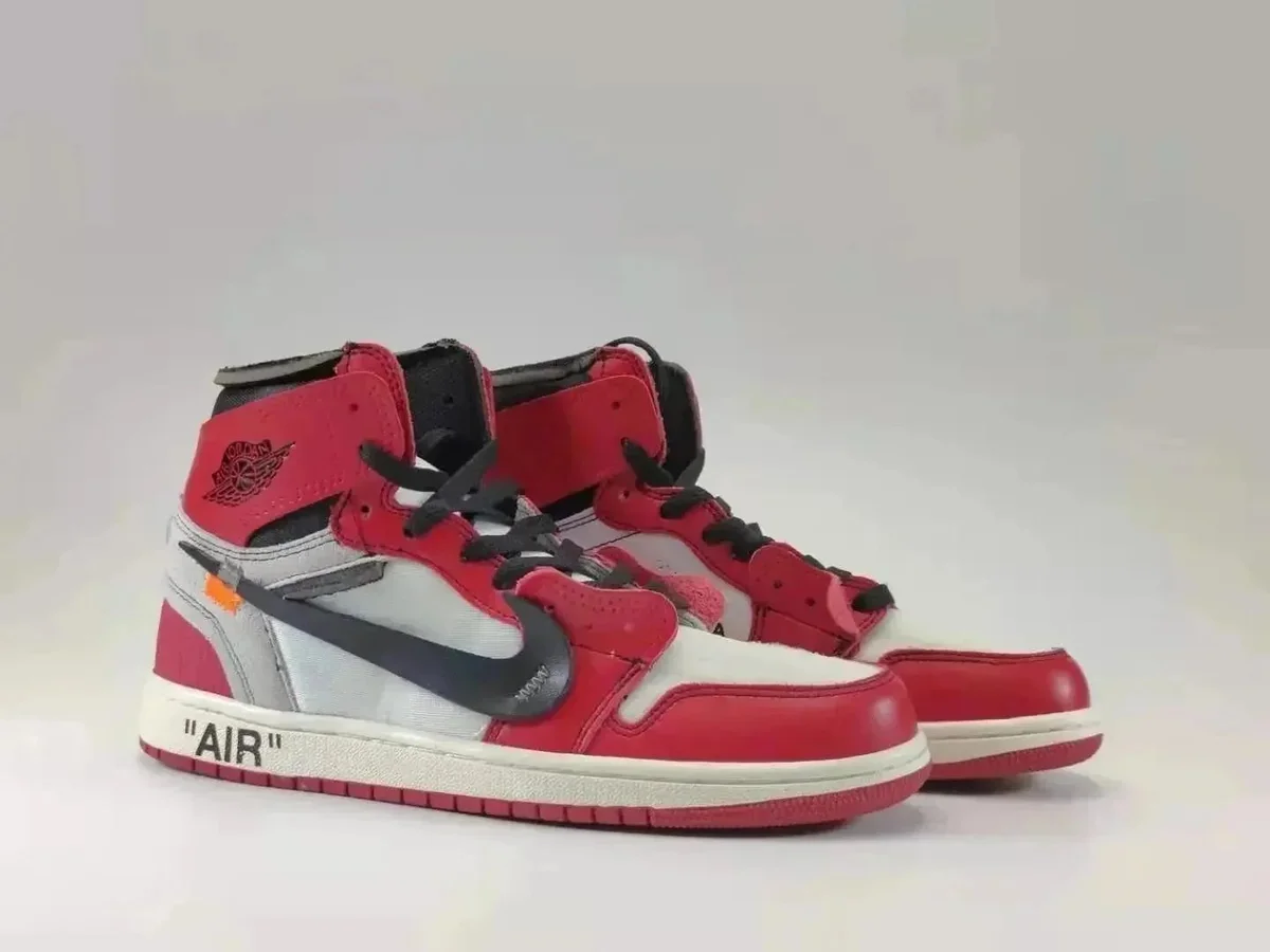 Nike Air Jordan 1 Off-White 'The Ten' Red/White Sneakers