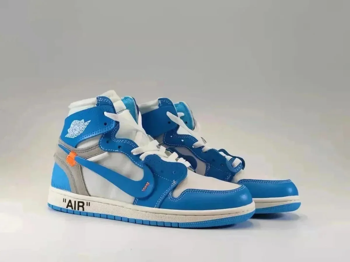 Nike Air Jordan 1 Off-White University Blue Sneakers