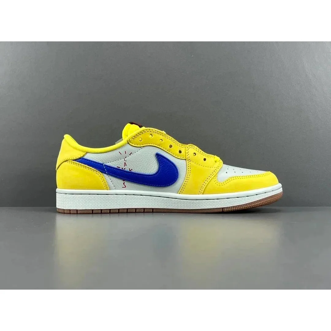 Nike Air Jordan 1 Low Yellow/Blue Sneakers
