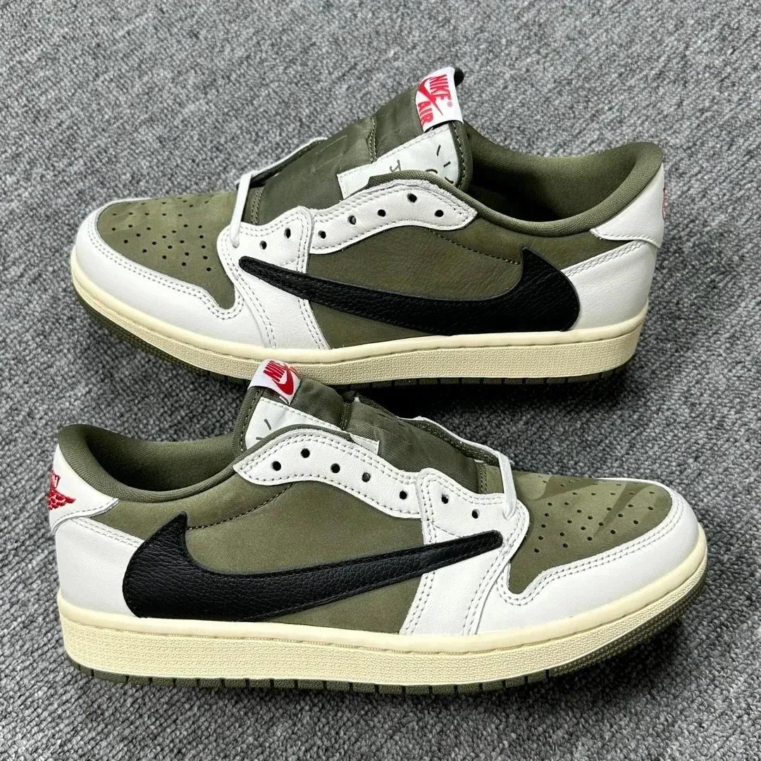 Nike Air Jordan 1 Low Olive Green Sneakers