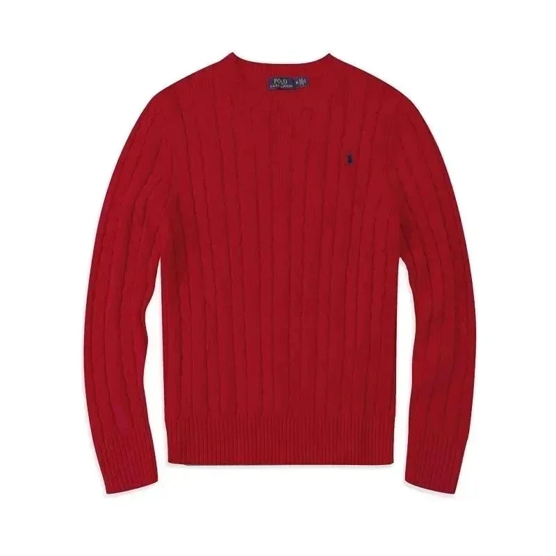 Polo Ralph Lauren Red Cable Knit Sweater