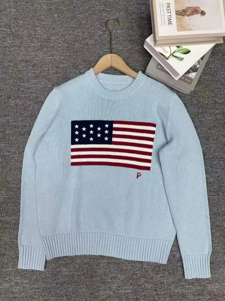 Polo Ralph Lauren Classic Logo American Flag Sweater