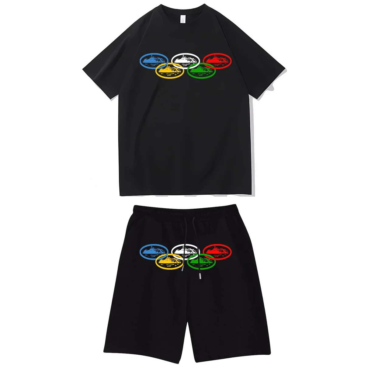 Olympic Rings Black Co-ord Set
