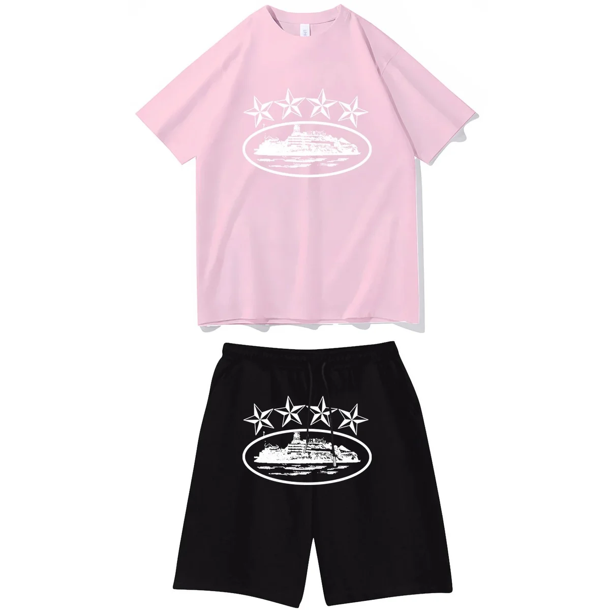 Pink and Black Star Ship Co-ord Set