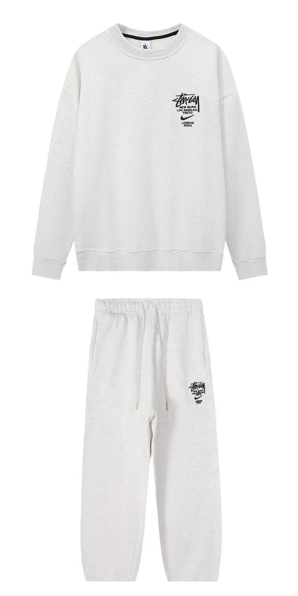 Stussy 02套装 Sail/University Red Tracksuit