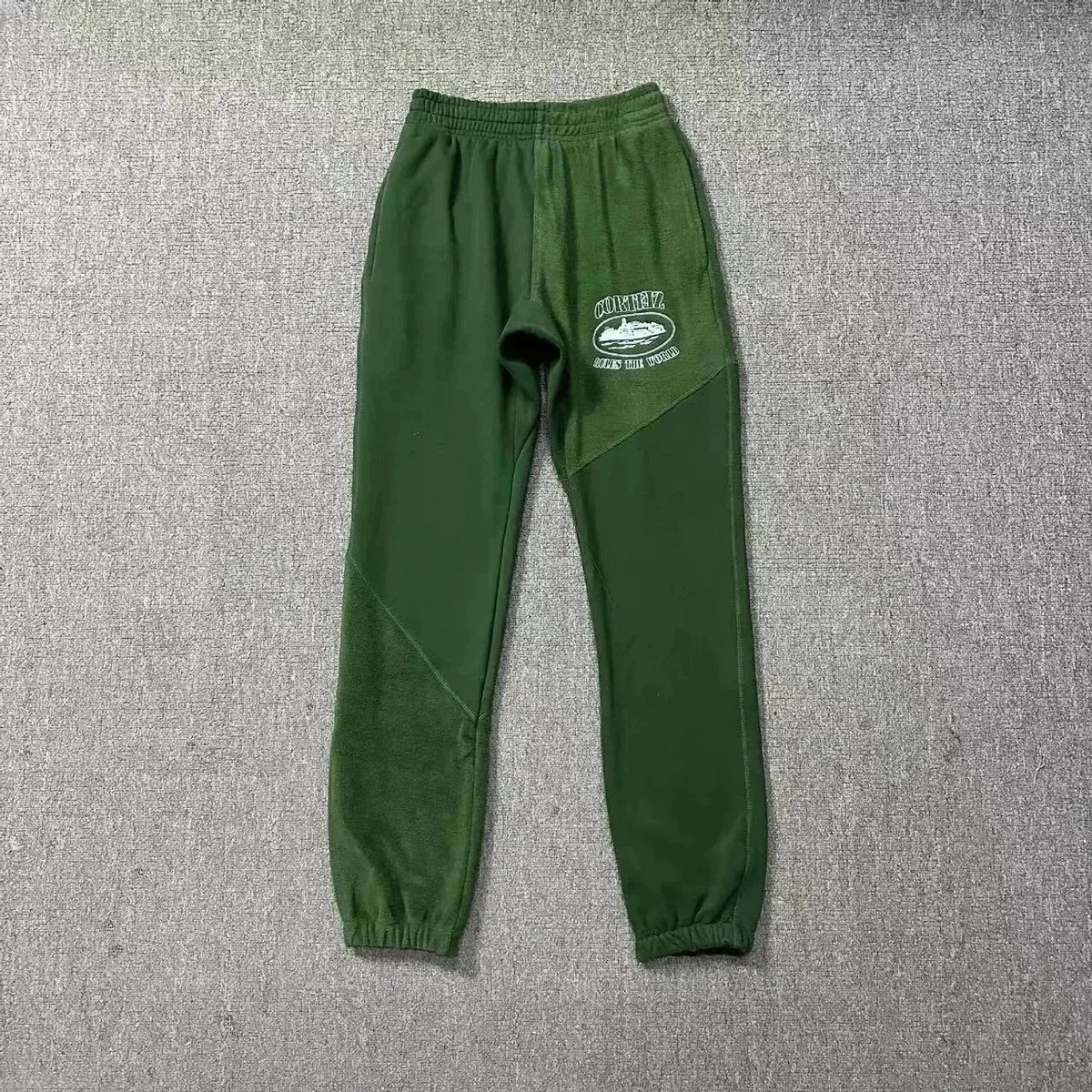 Green Cornwell Patchwork Sweatpants
