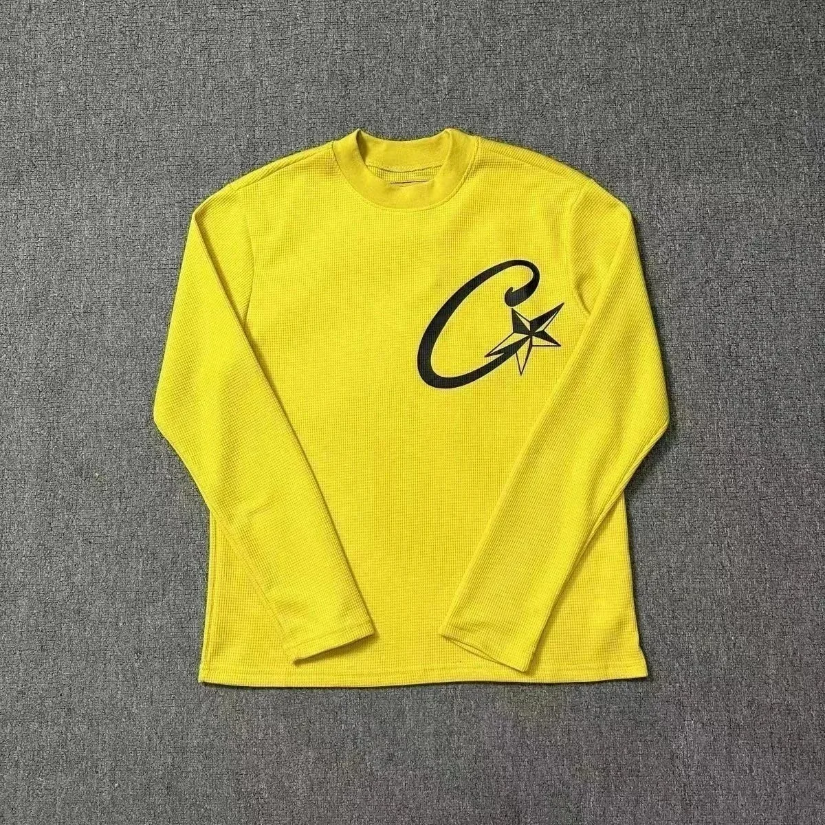 Unknown Brand Yellow 'C' Star Long Sleeve Tee
