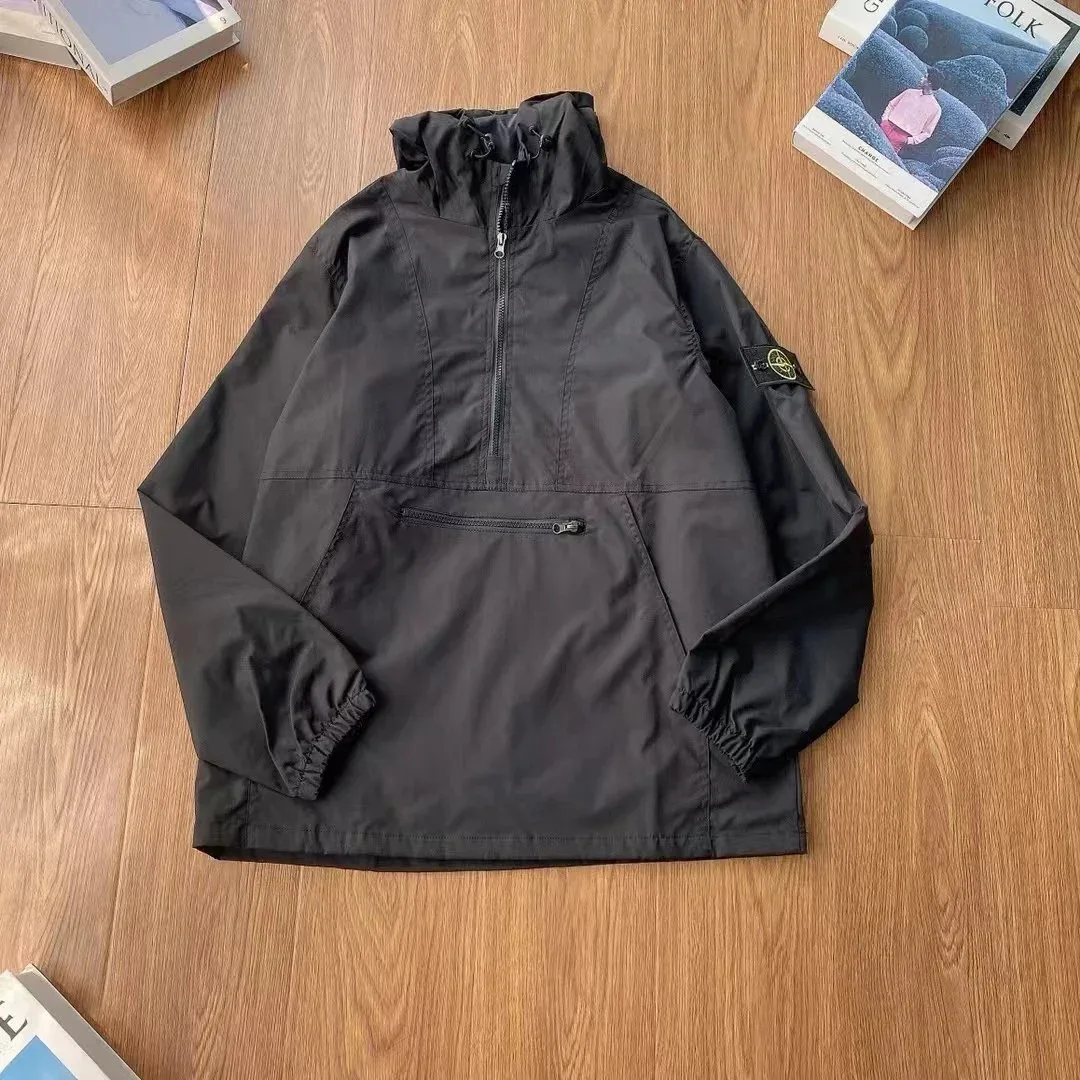 Stone Island 68-15 Black Hooded Jacket