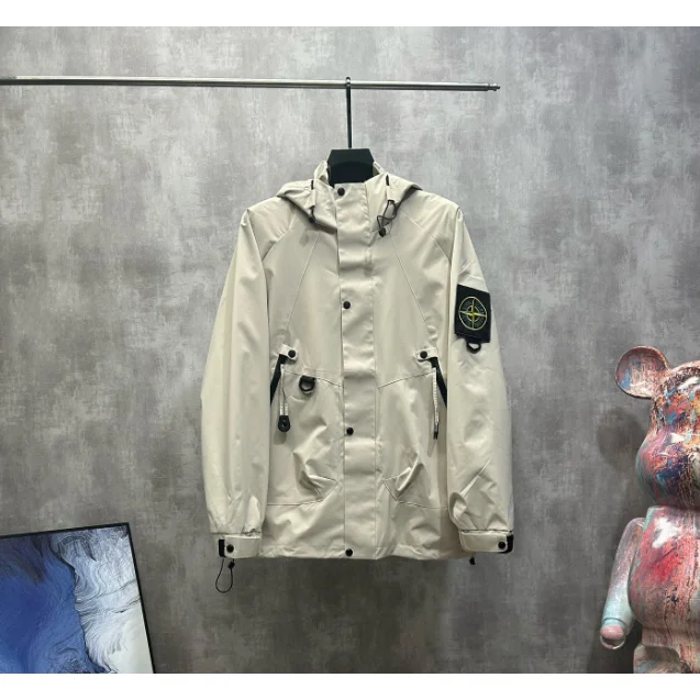 Stone Island 68-15 Beige Hooded Jacket