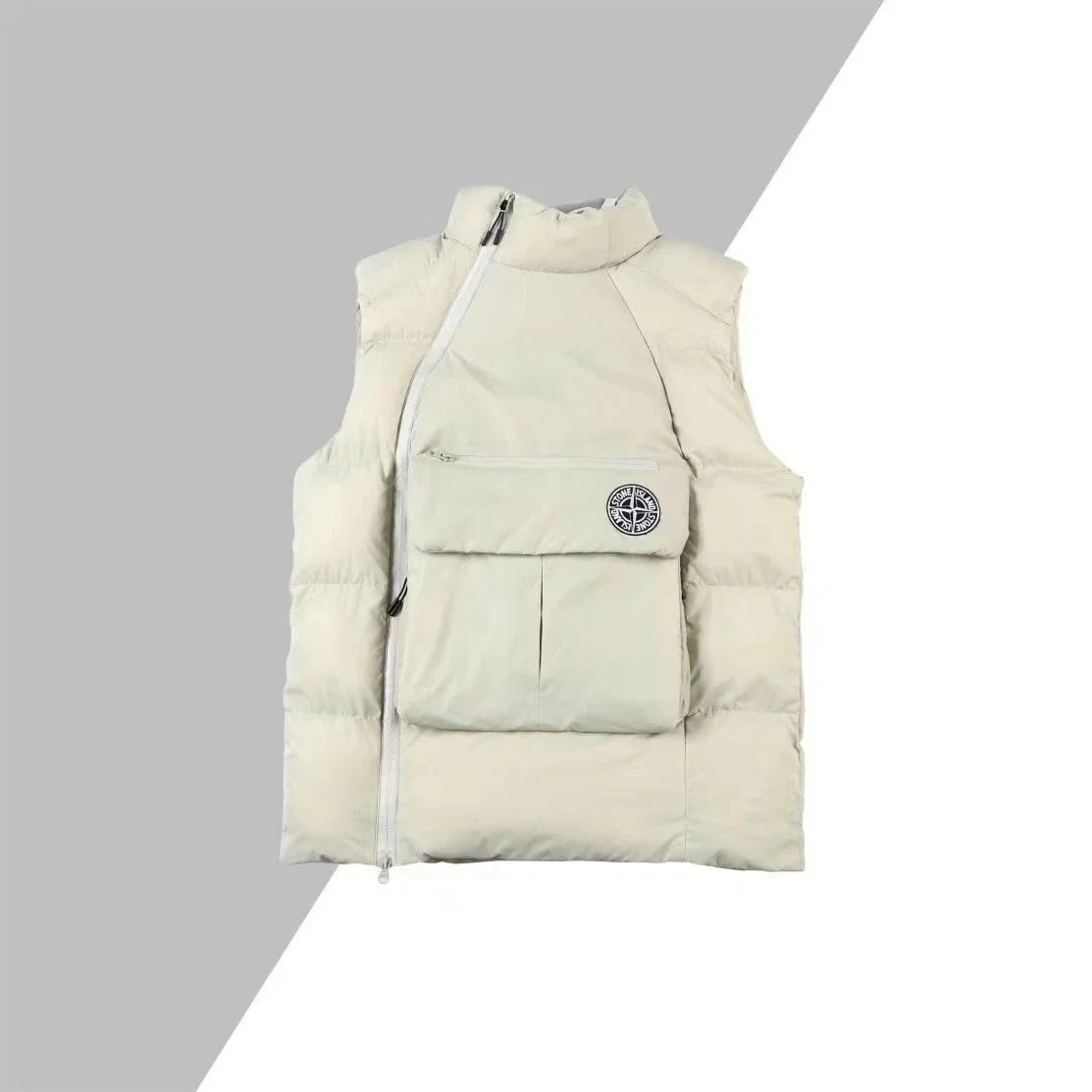 Stone Island 68-15 Beige Padded Vest