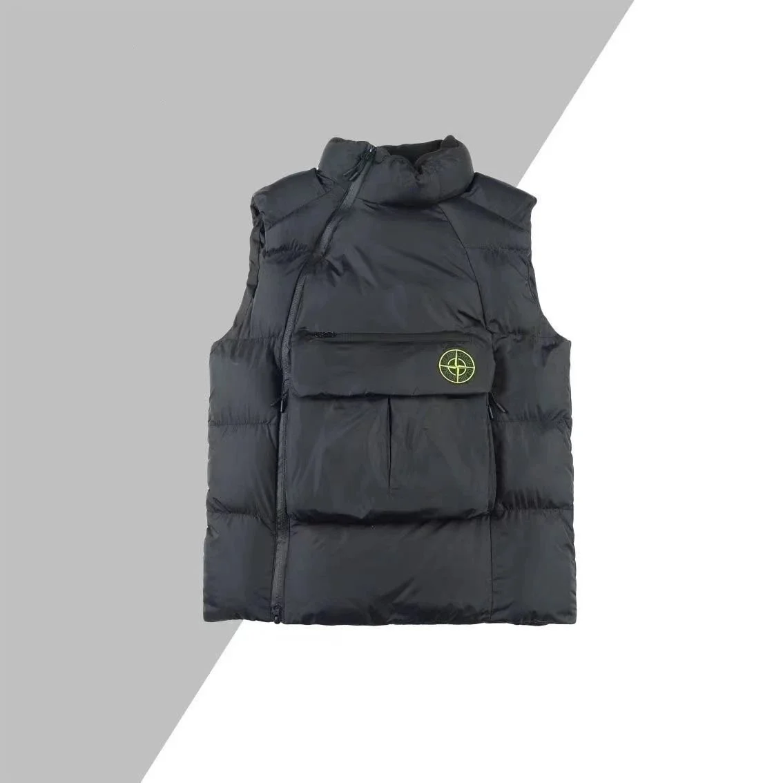 Stone Island 68-15 Black Puffer Vest