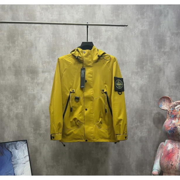 Stone Island 68-15 Yellow Hooded Jacket