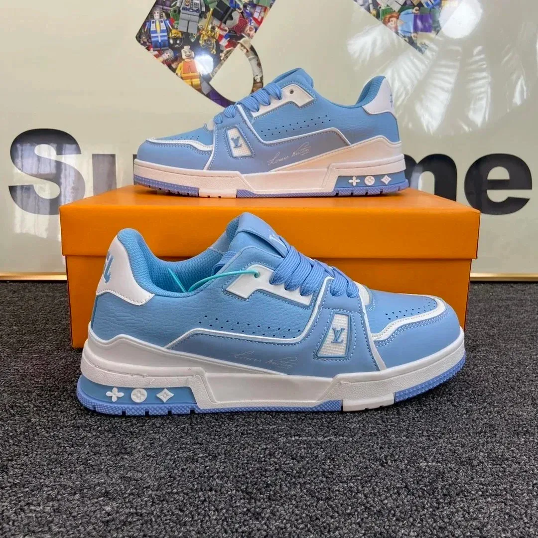 Louis Vuitton LV Trainer Light Blue Sneakers