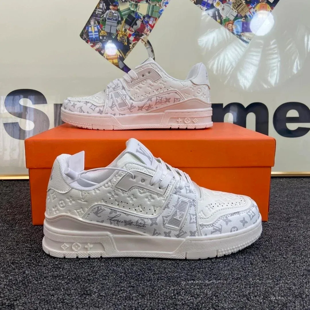 Louis Vuitton LV Trainer White Monogram Sneakers