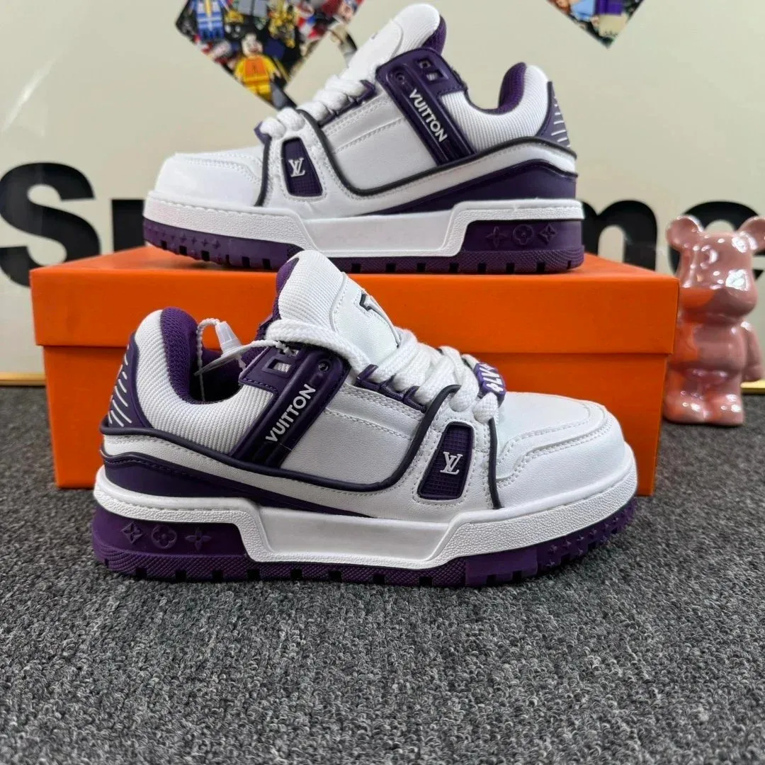 Louis Vuitton LV Trainer White/Purple Sneakers