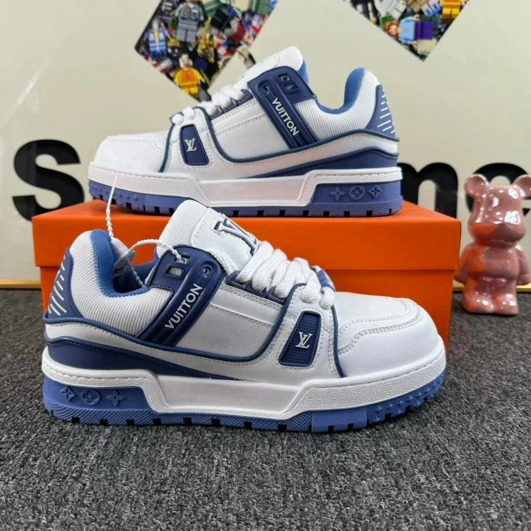 Louis Vuitton LV Trainer White/Blue Sneakers