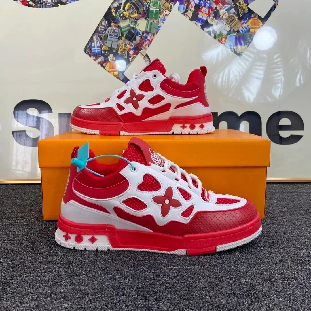 Louis Vuitton LV Trainer Red/White Sneakers