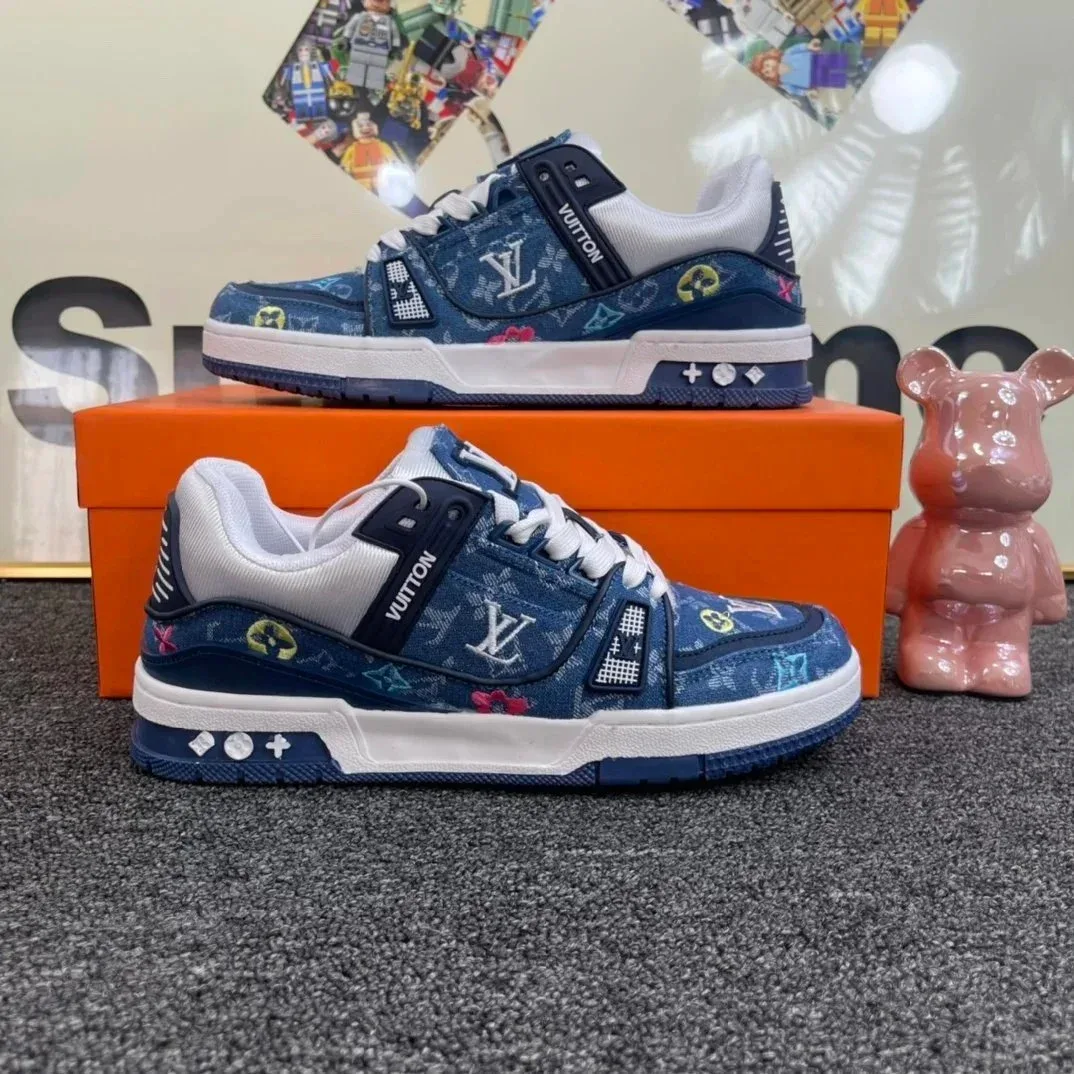 Louis Vuitton Tabi Blue Monogram Sneakers