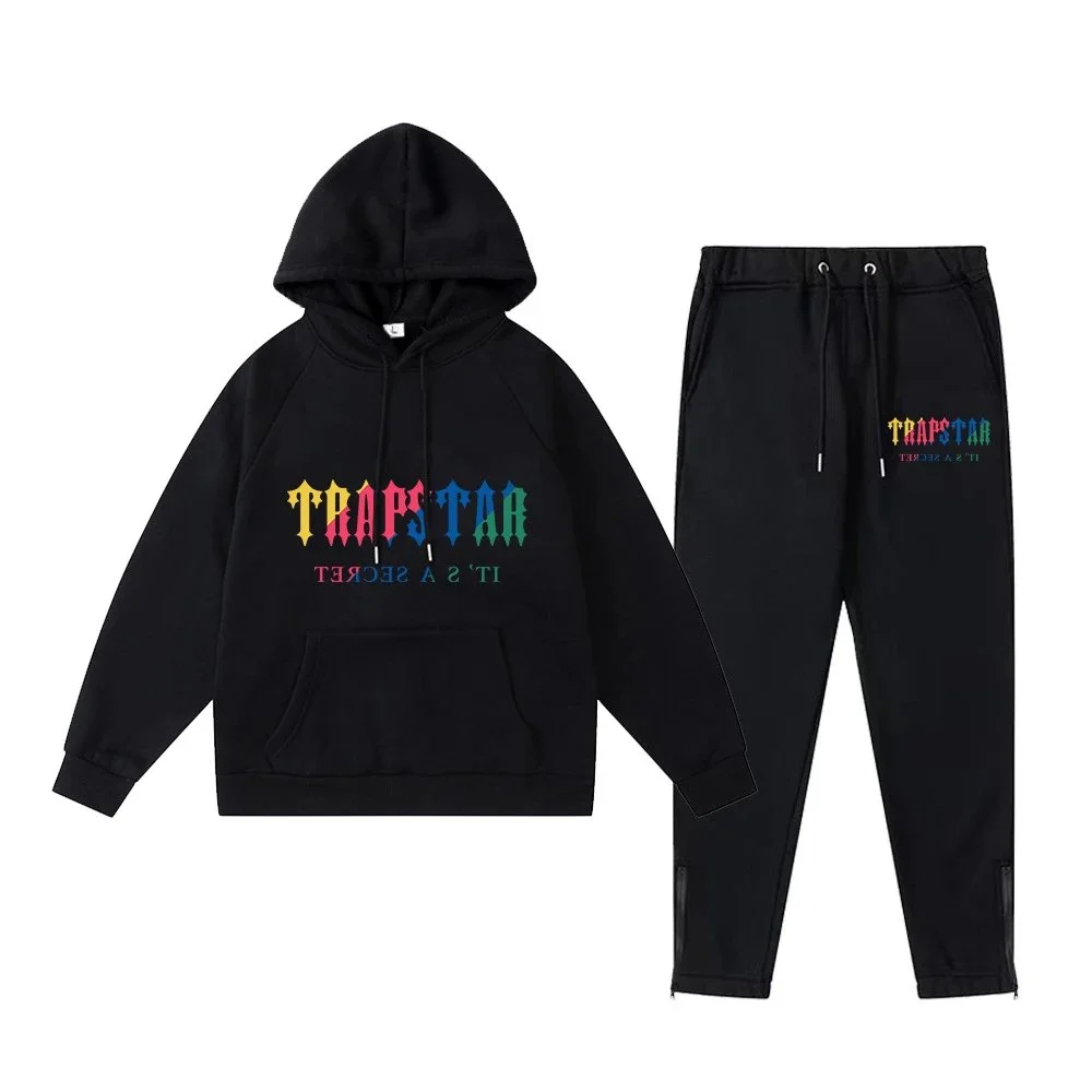 Trapstar Black Rainbow 'It's a Secret' Tracksuit