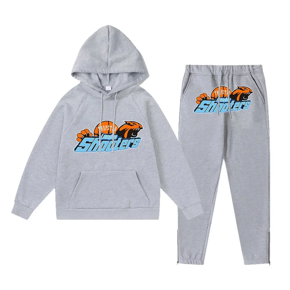 Grey Shooter Logo Tracksuit Set