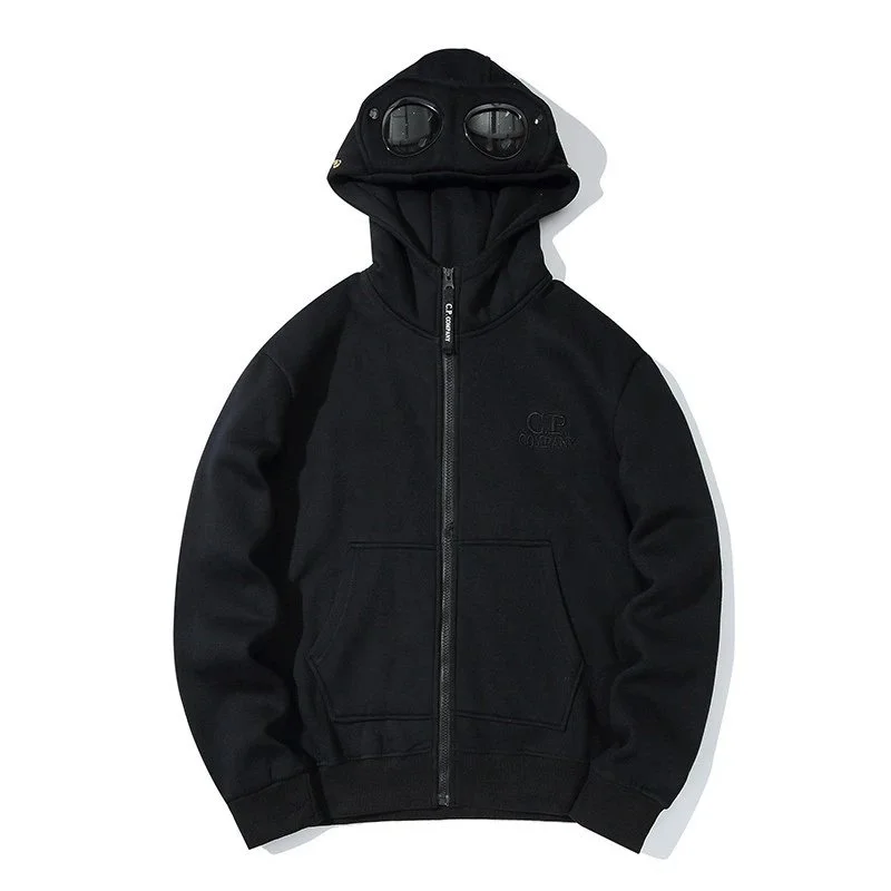 CP Company Goggle Black Hoodie Jacket