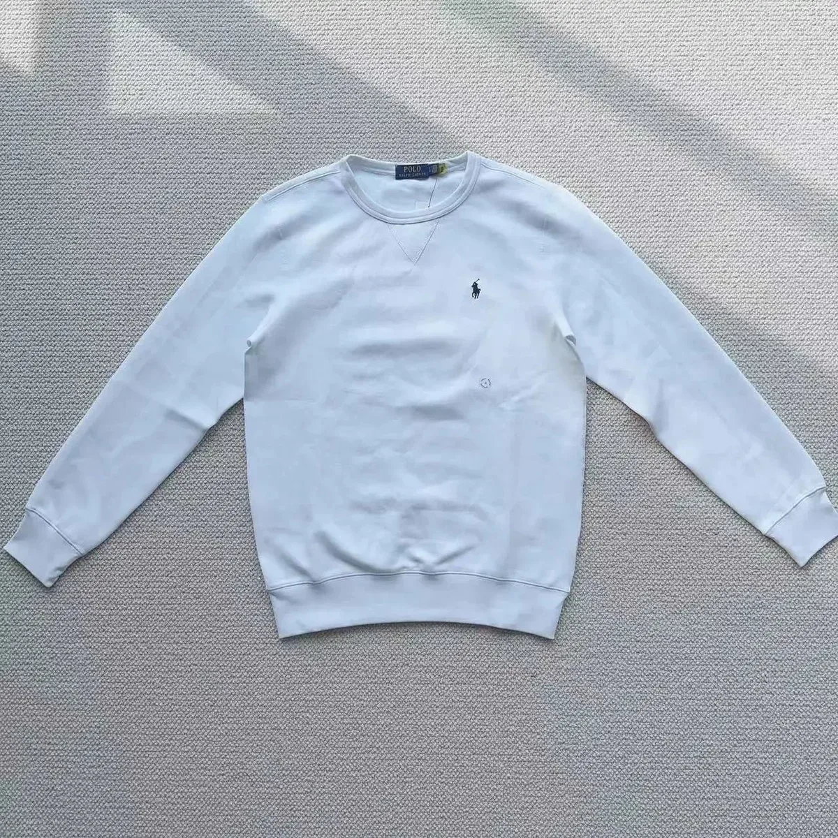Polo Ralph Lauren White Pony Crewneck Sweatshirt