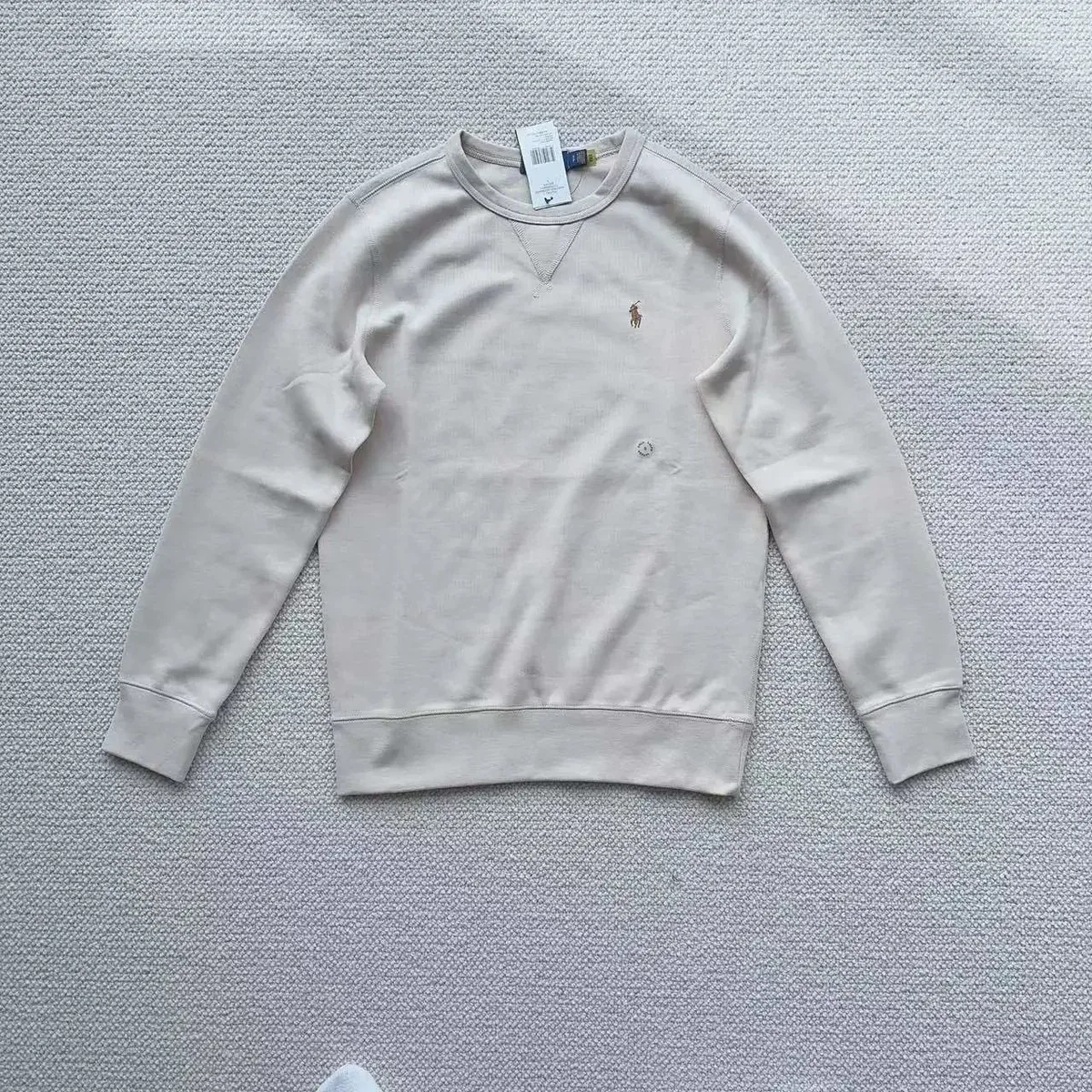Polo Ralph Lauren Classic Logo Crewneck Sweatshirt 33 Beige
