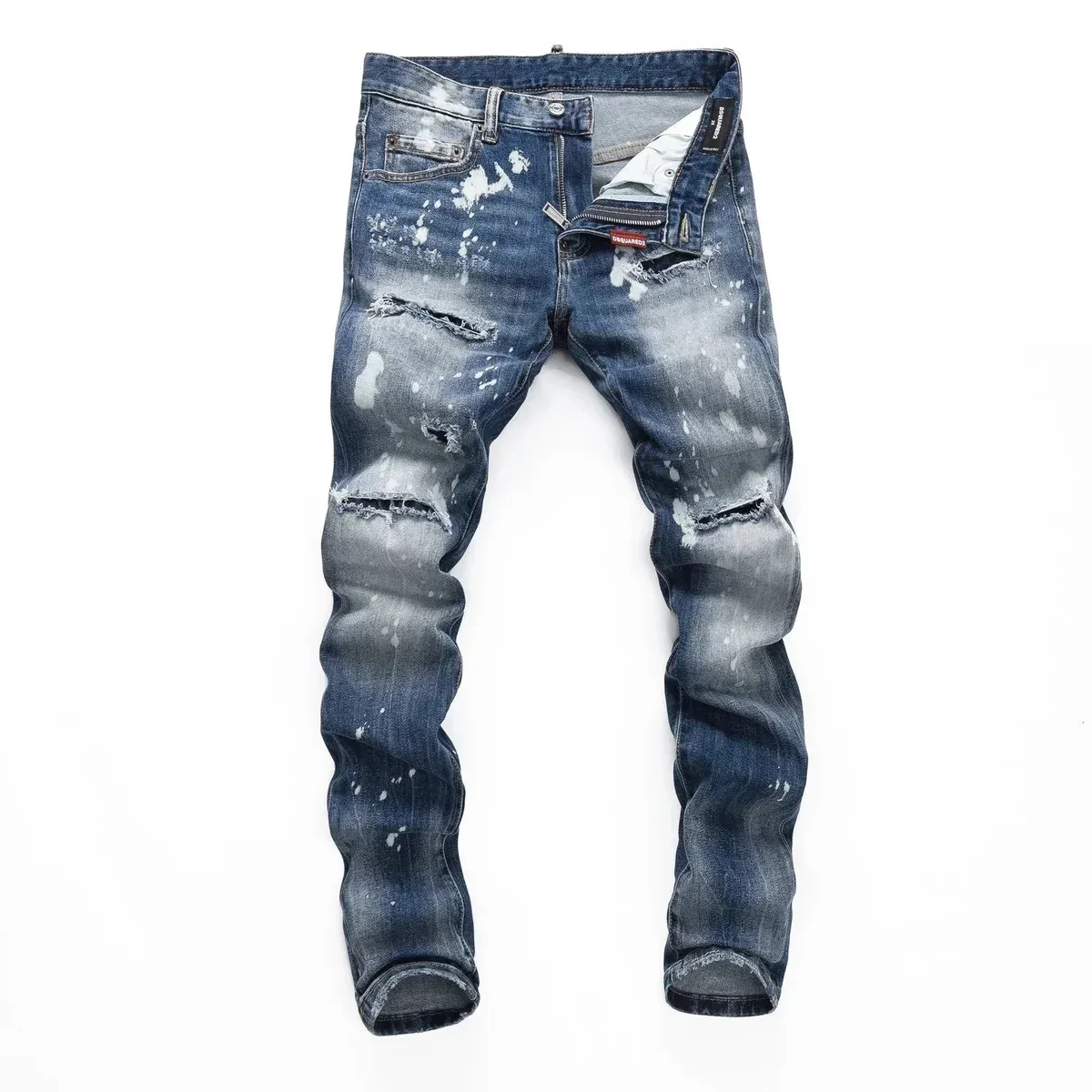 DSQUARED2 DSQ2020 Distressed Blue Jeans