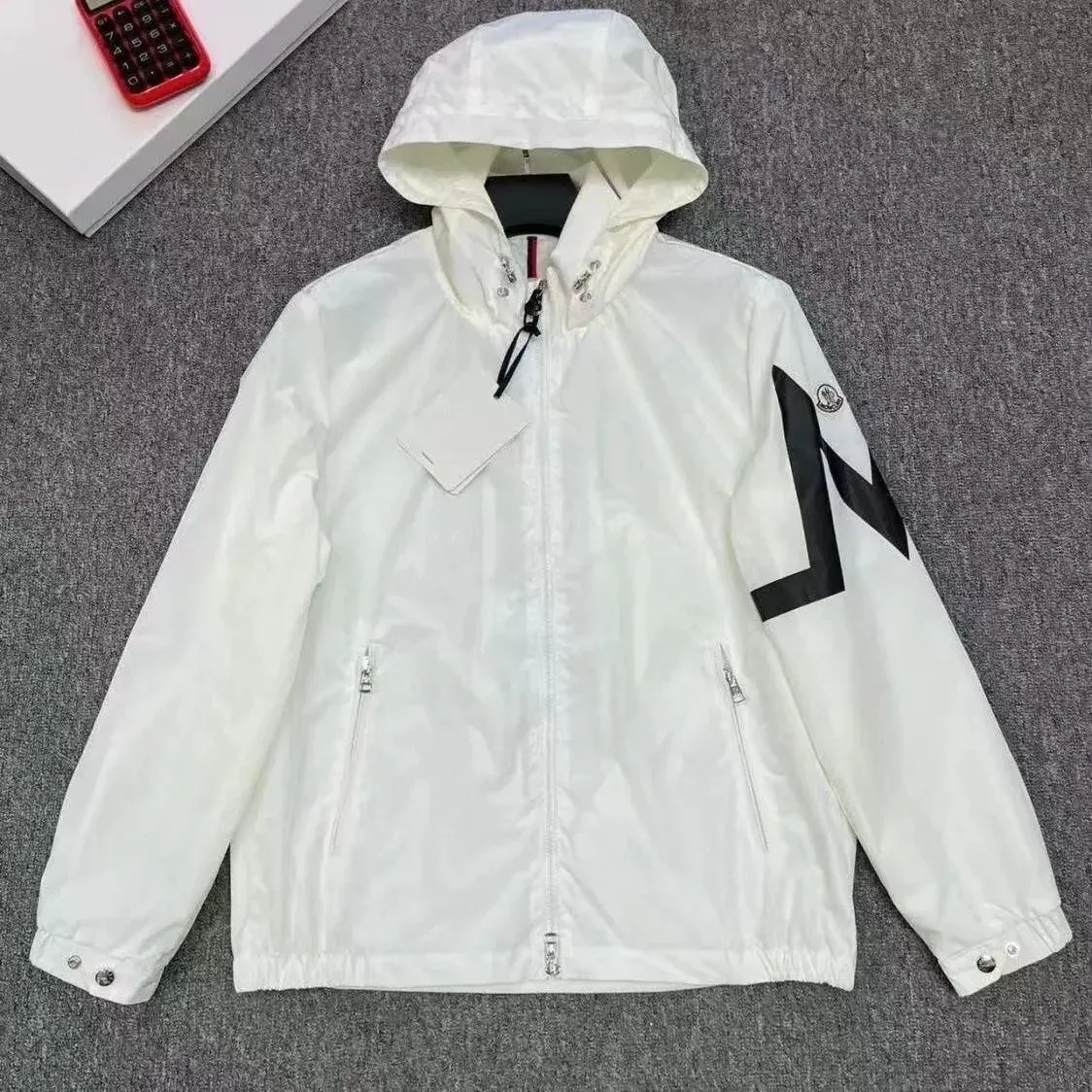 Moncler Maya '盟可睐冲锋衣4' White Windbreaker Jacket