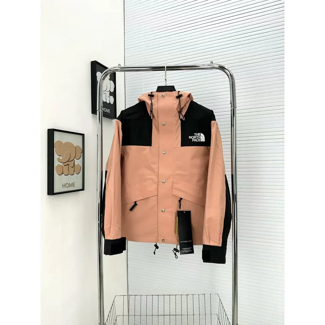 The North Face Nuptse '北面冲锋衣18' Pink/Black Jacket