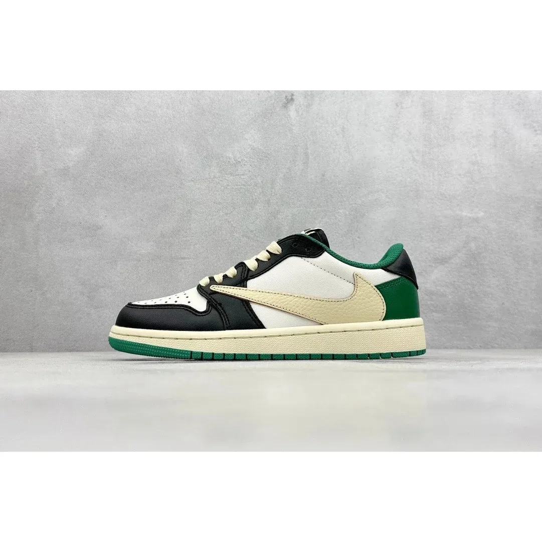 Nike Air Jordan 1 Low Sail/University Green Sneakers