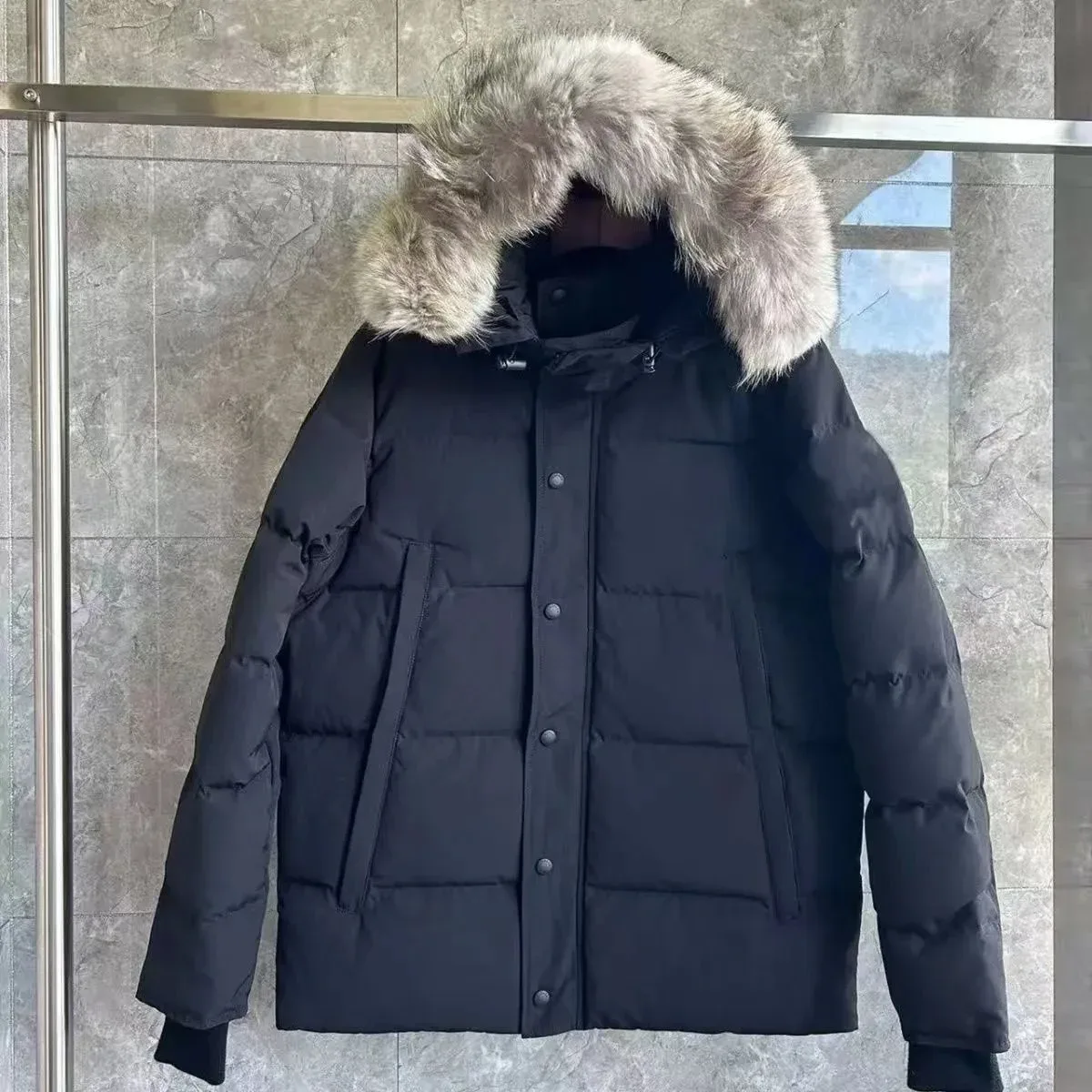 Canada Goose Expedition Black Fur Hooded Parka