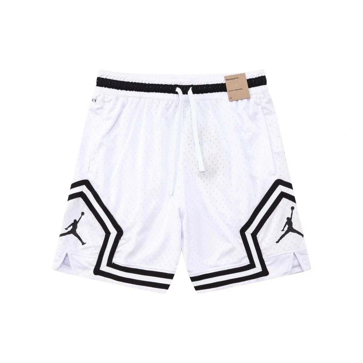 Nike Air Jordan Jumpman White Black Basketball Shorts