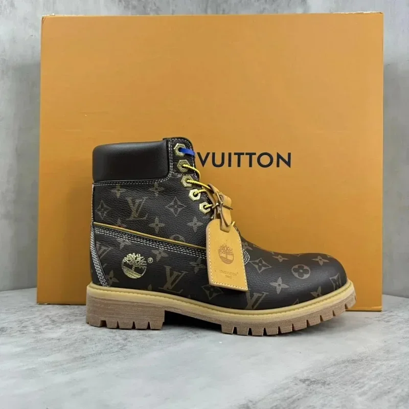 Louis Vuitton Tabi Monogram Timberland Boots Lh美式黑金标