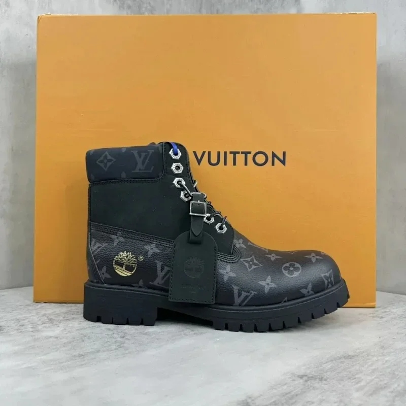 Louis Vuitton Tabi Black Gold Label Boots