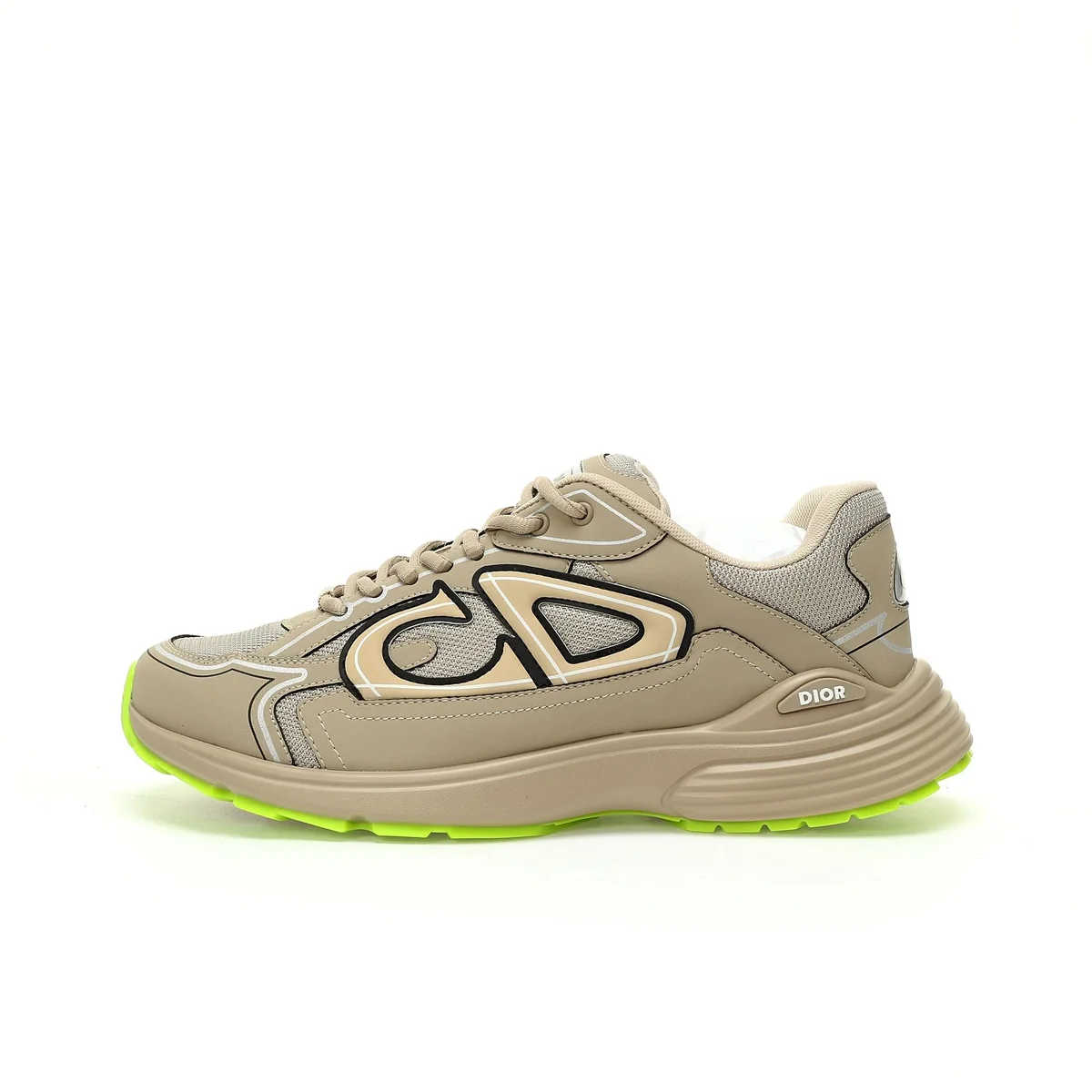 Dior Dior Book Tote Beige Neon Green Sneakers