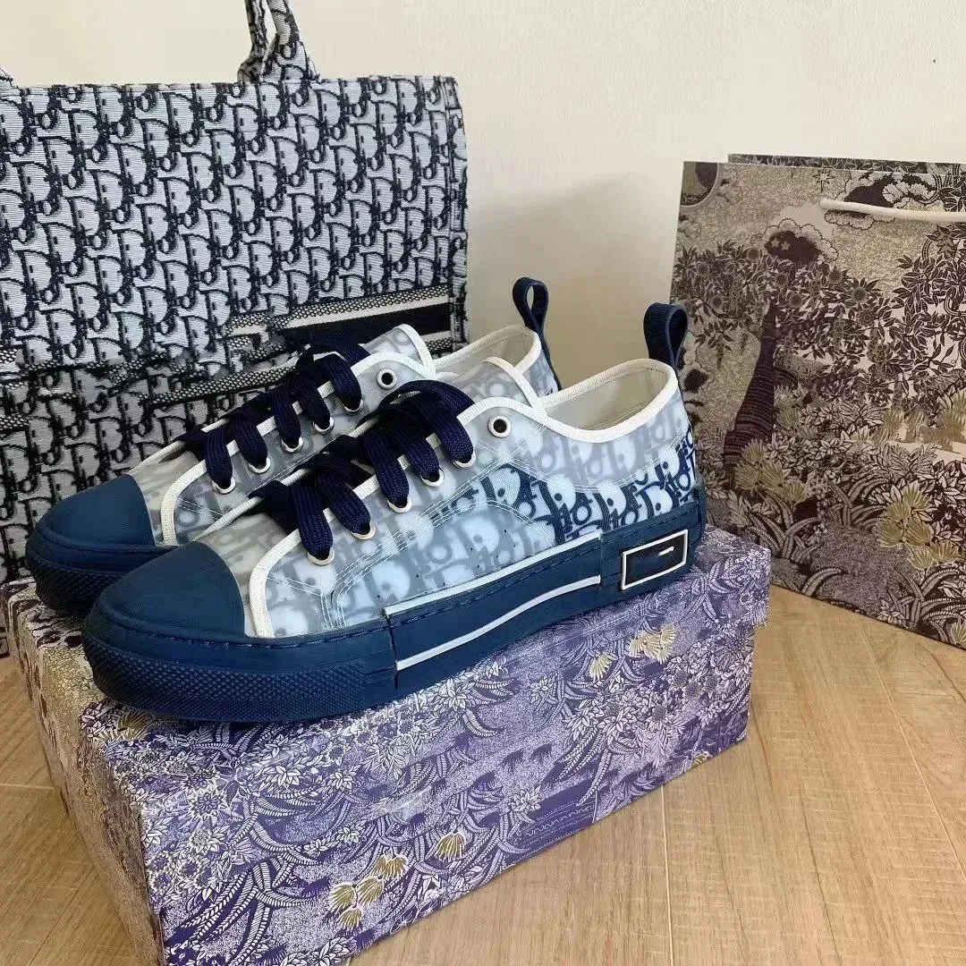 Dior Dior Oblique Blue & White Sneakers