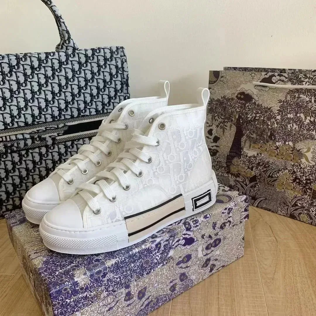 Dior B23 White High Top Sneakers
