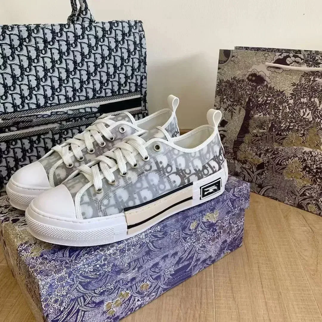 Dior Dior Book Tote White & Grey Sneakers